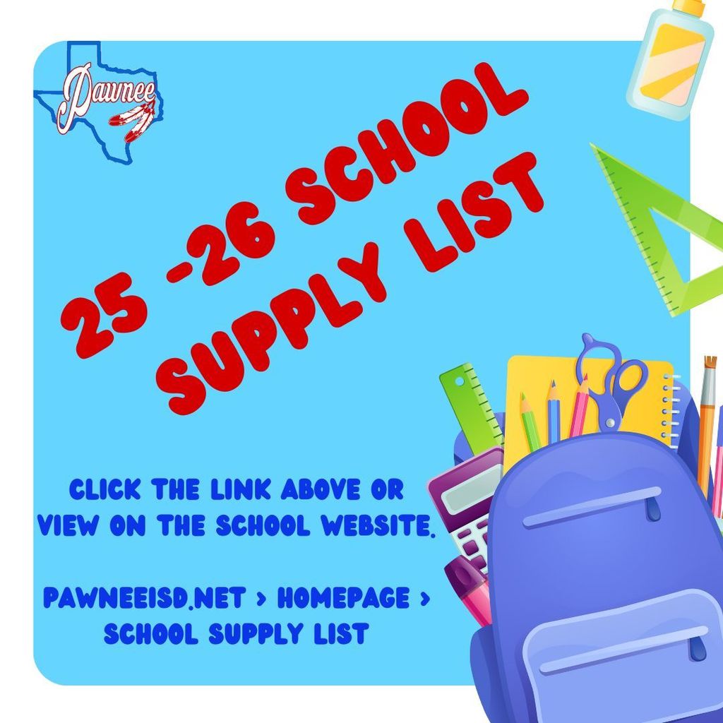 25-26 School Supply List