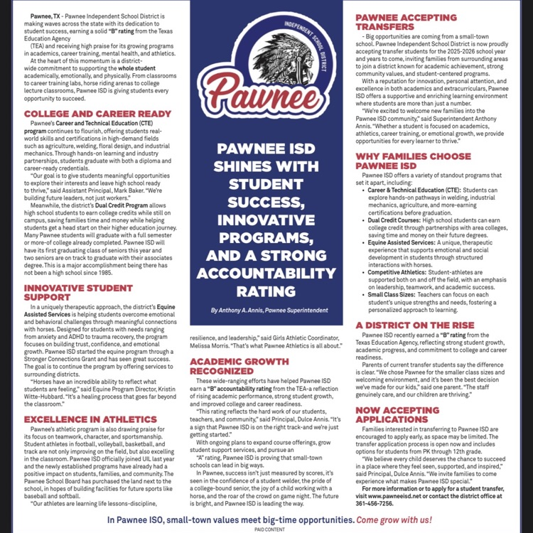 pawnee ISD 
