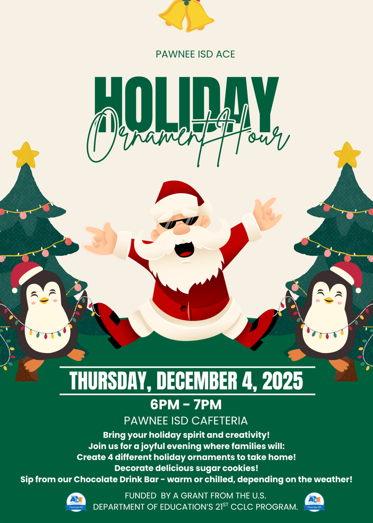 ACE Family Night, December4th from 6:00 - 7:00PM