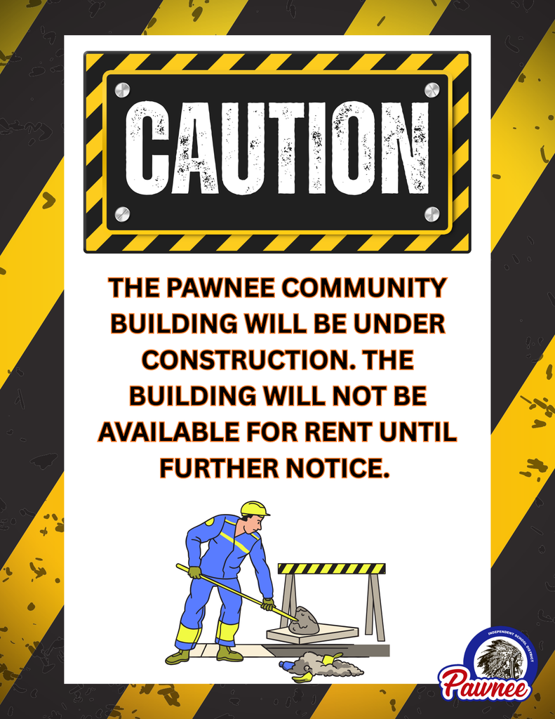 Community Building closed for construction! 