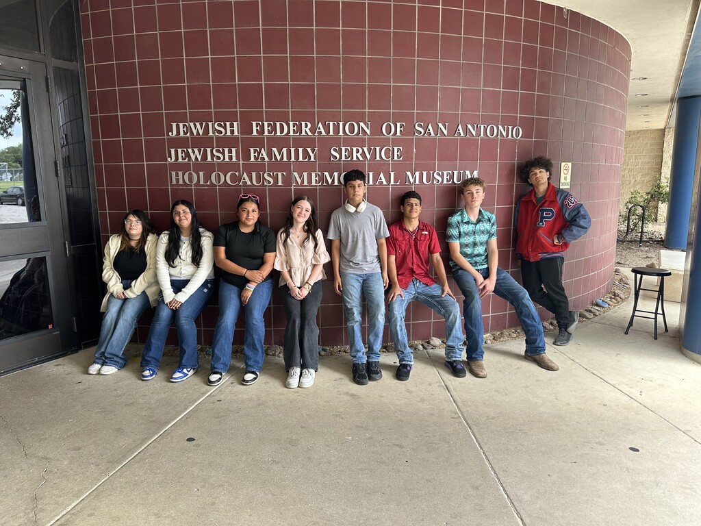 After reading a novel about life during the Holocaust, the 9th graders took a trip to San Antonio and attended a talk by family members of a Holocaust survivor.  