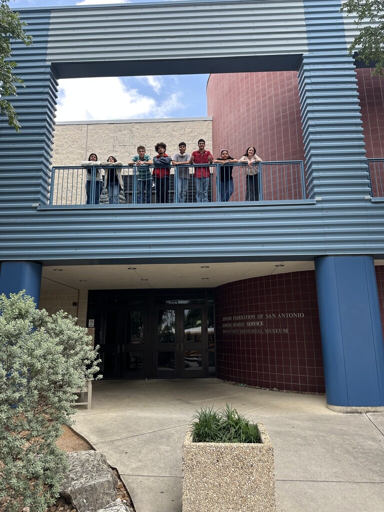 After reading a novel about life during the Holocaust, the 9th graders took a trip to San Antonio and attended a talk by family members of a Holocaust survivor.  