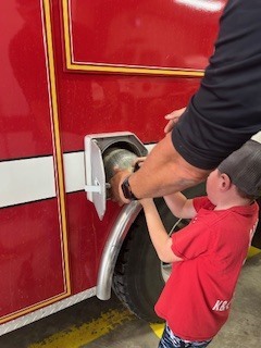 Hidden oxygen tanks in the fire engine.