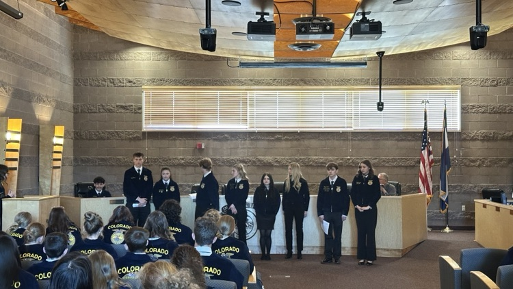 Swearing in of new officers. 