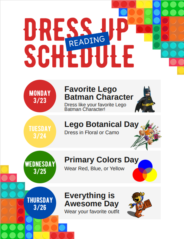 Reading Spirit Week poster