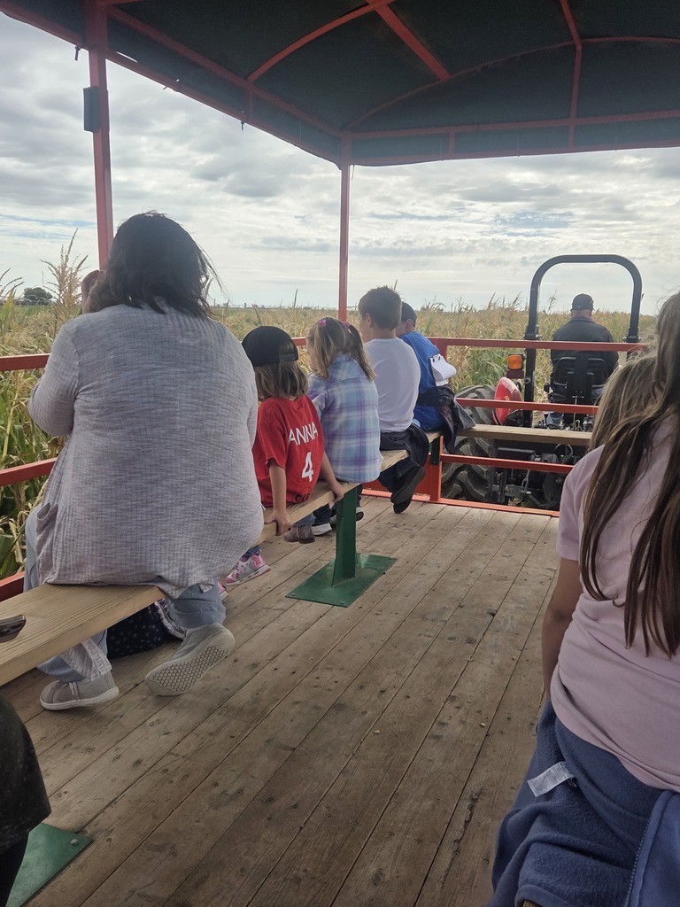 We rode on the hay wagon