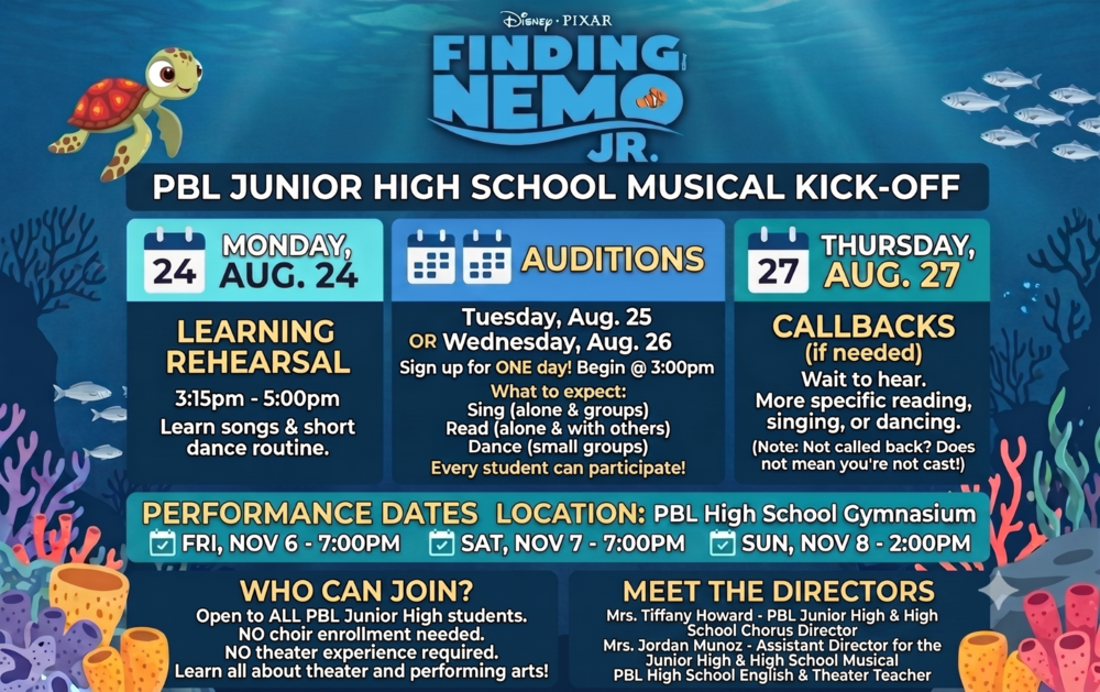 PBL JH Presents - Finding Nemo Jr.