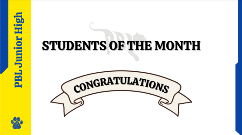 Student of the Month Banner or Image
