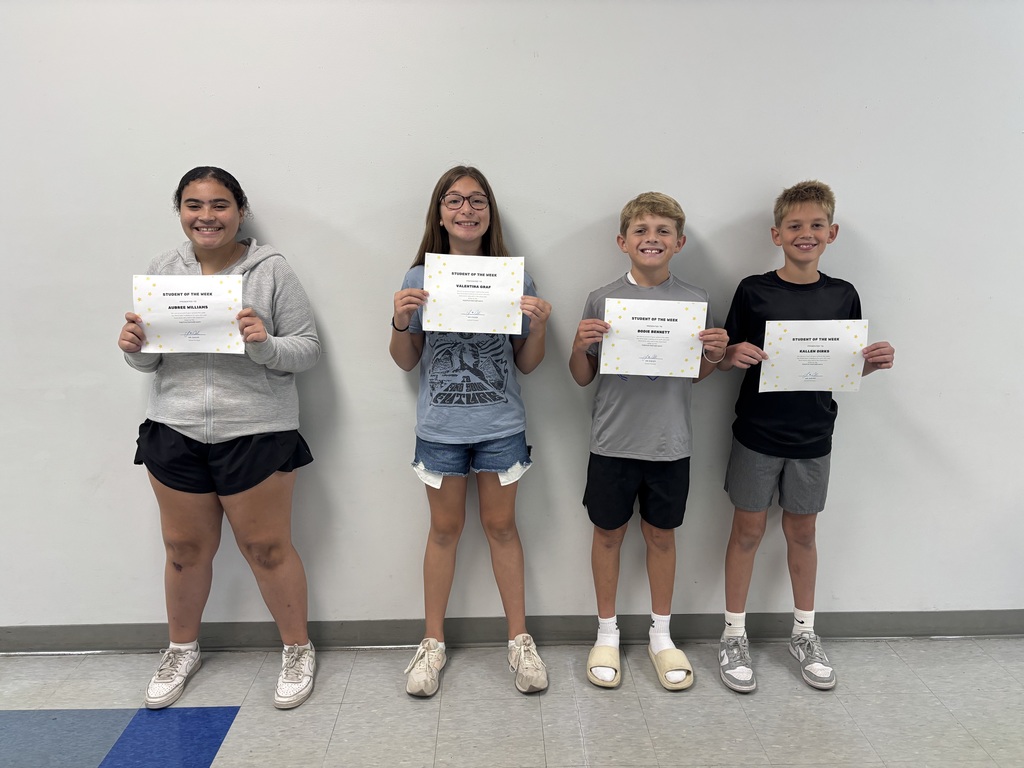 6th Grade Students of the Week 8