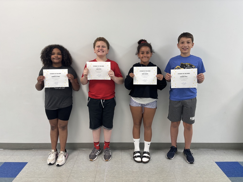 6th Grade Students of the Week 9