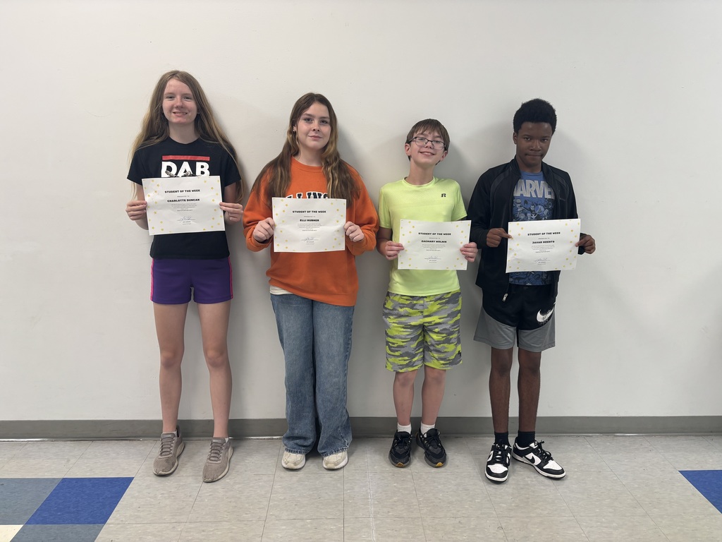 7th Grade Students of the Week 9