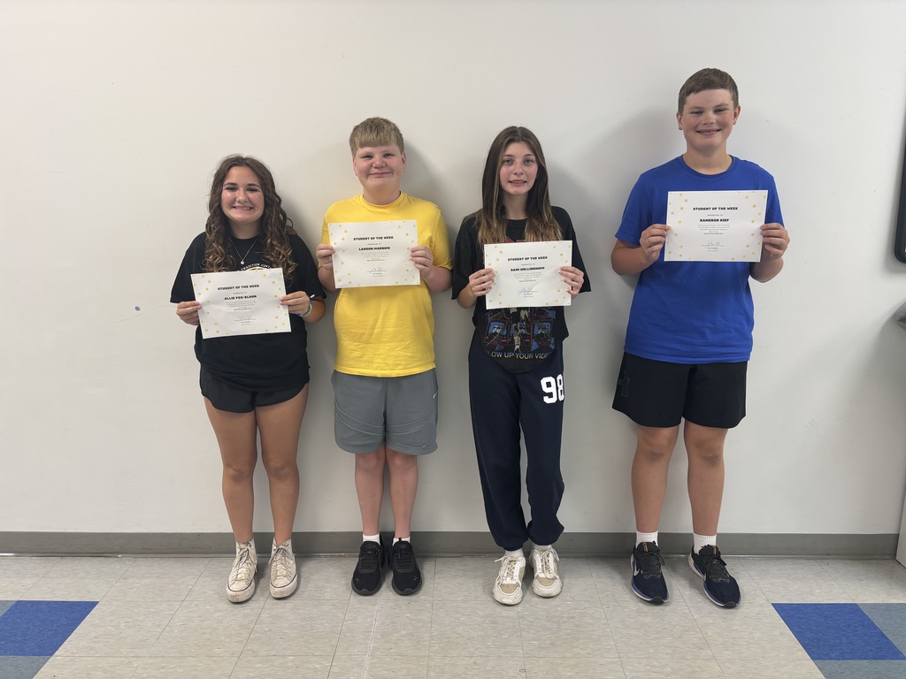 8th Grade Students of the Week 9