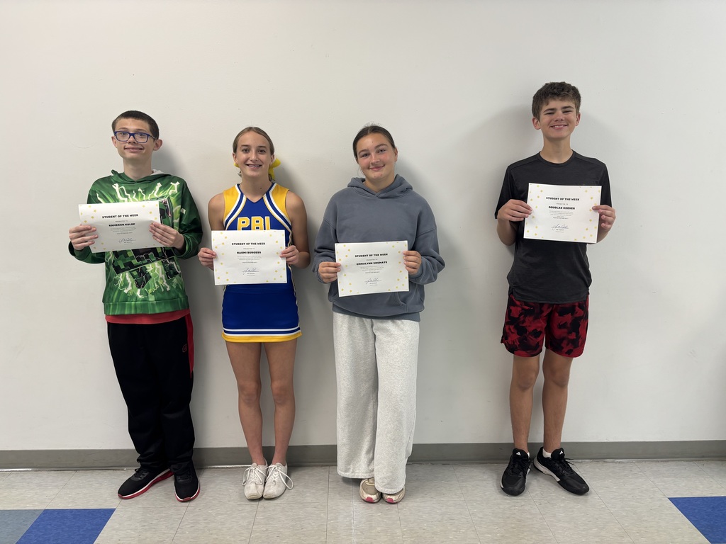 8th Grade Students of the Week 9
