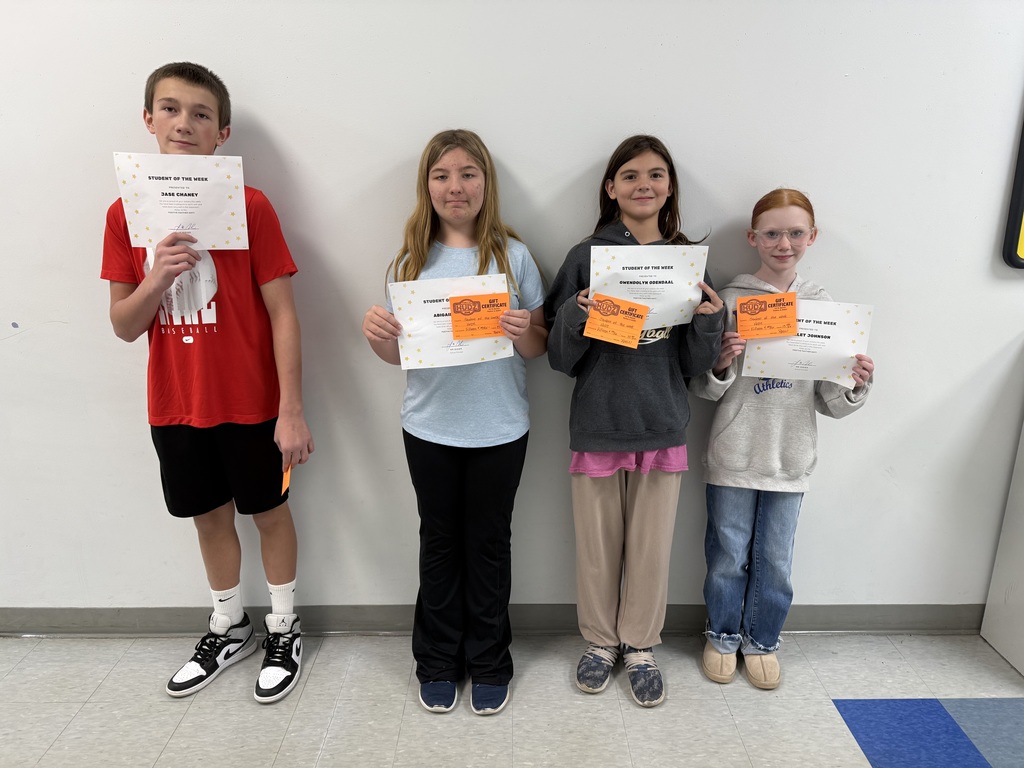 6th Grade Student of the Week
