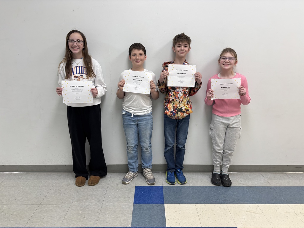 6th Grade Students of the Week 1