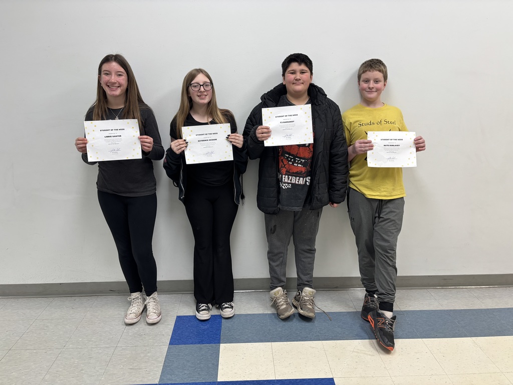 7th Grade Student of the Week 1