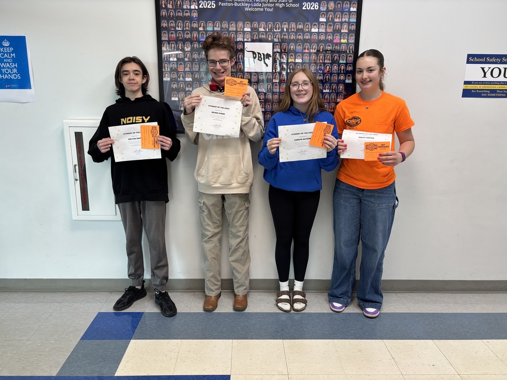 8th Grade Students of the Week