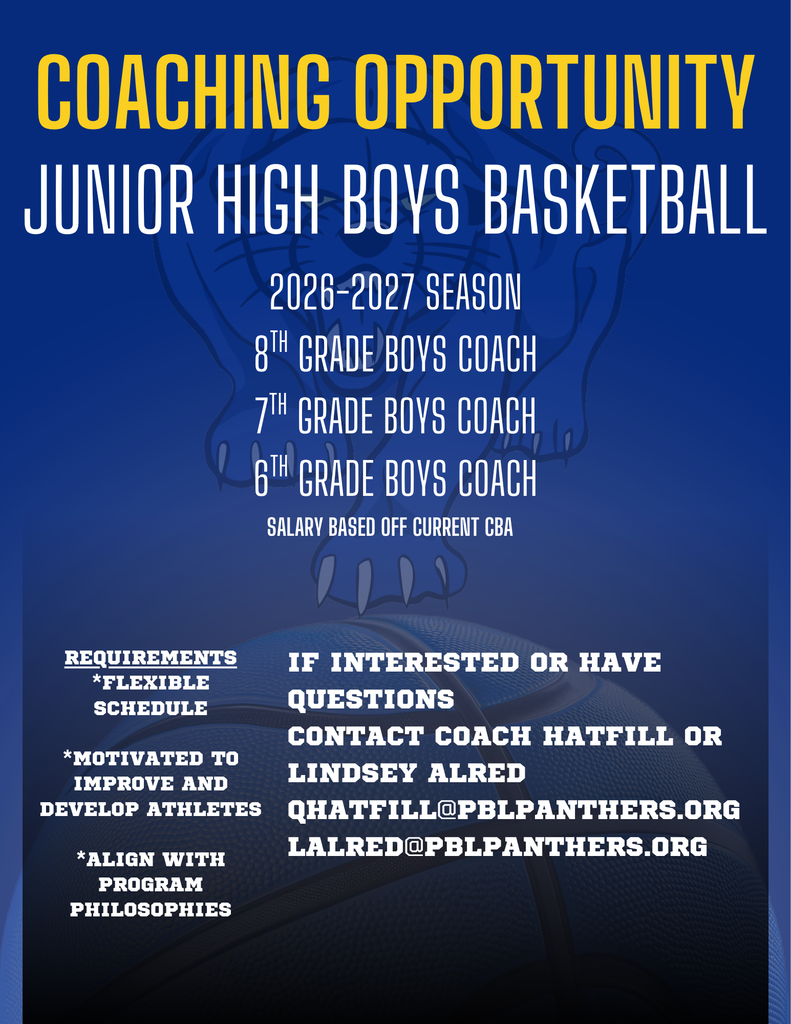 JH Boys Basketball Coaching Opportunities