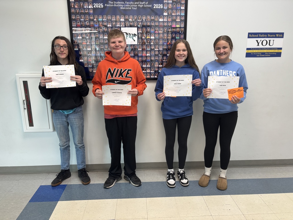 8th Grade Students of the Week