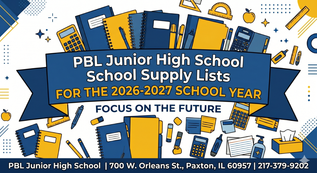 PBL JH School Supply List 2026-2027