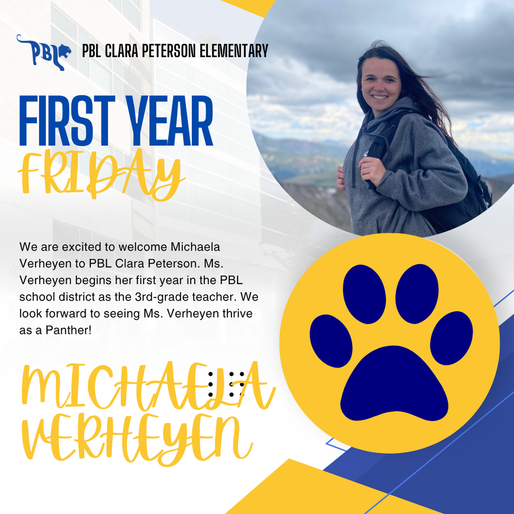 Michaela Verheyen - 3rd Grade - CP