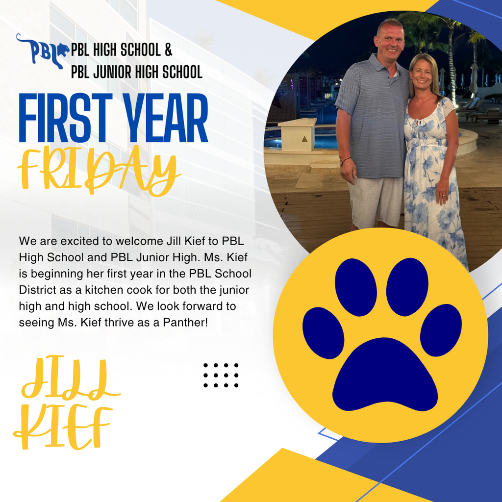 Frist Year Friday - PBL HS & JH - Jill Kief (Kitchen Cook)