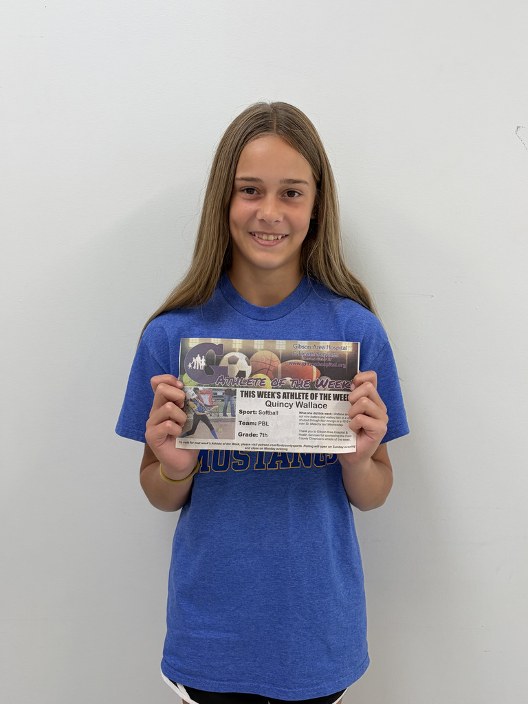 Quincy Wallace - Player of the Week - Gibson Area Hospital Athlete of the Week