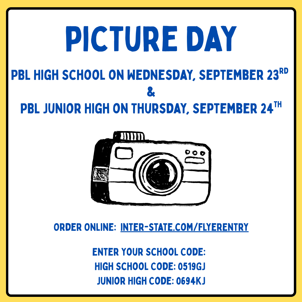 School Picture Day - High School & Junior High