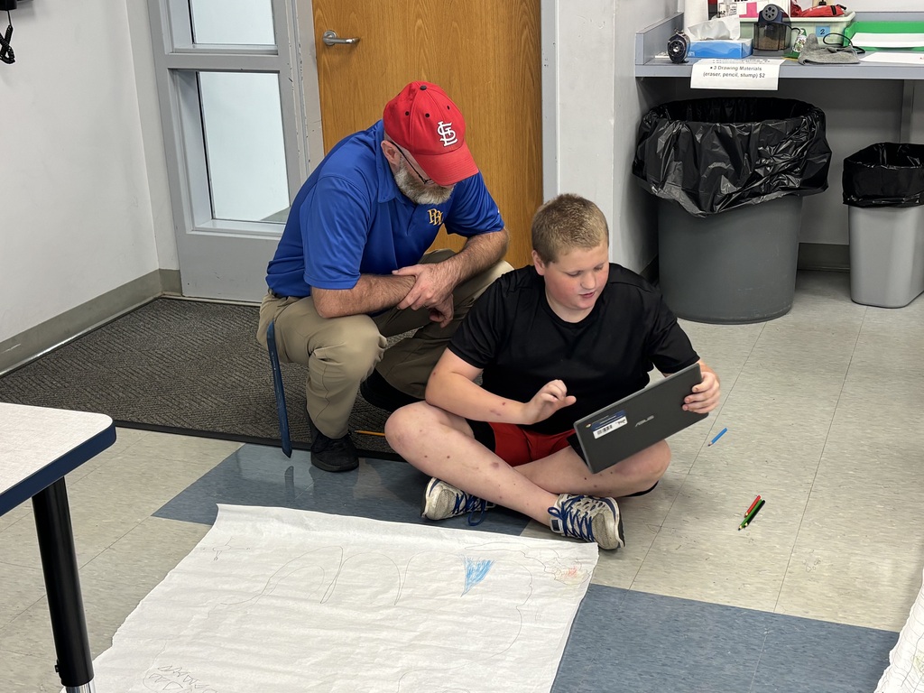 Teacher and Student looking at a map