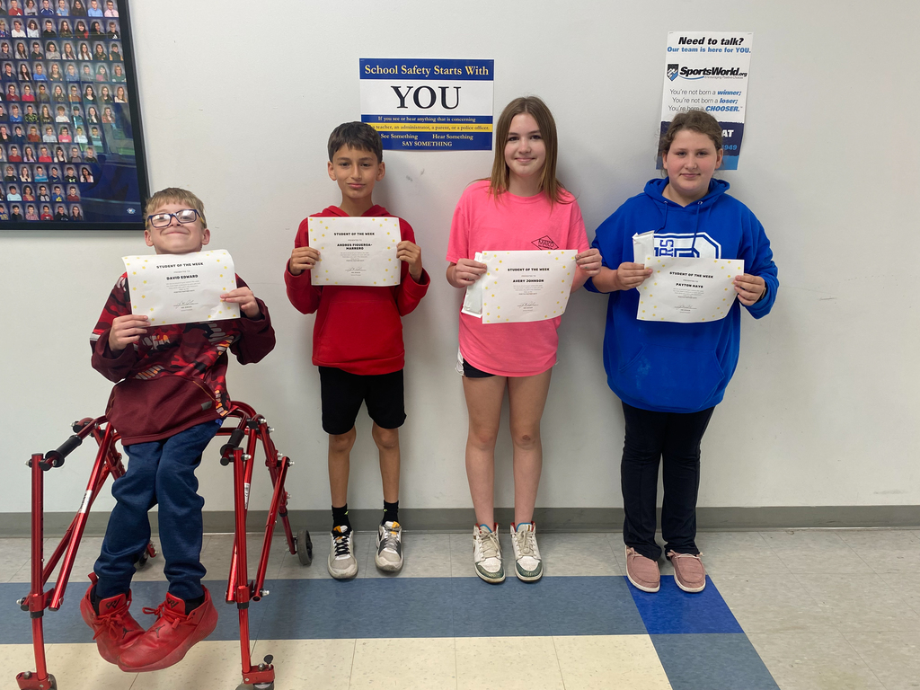 6th Grade Students of the Week