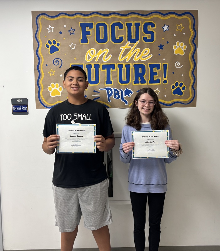 8th Grade August & September Students of the Month