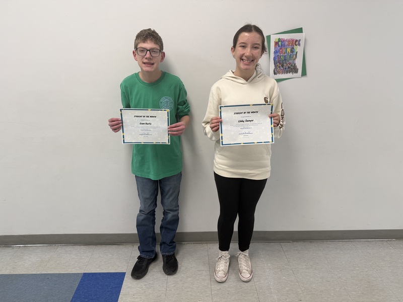 7th Grade Students of Month