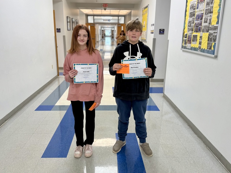 6th Grade March Students of the Month