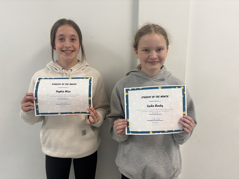 6th Grade Students of the Month