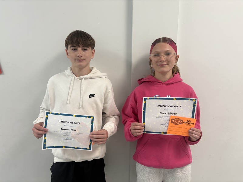 8th Grade Students of the Month