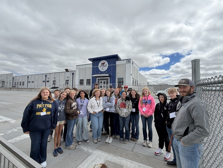 FFA chapter touring beef plant.