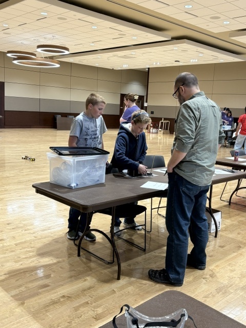 Jacob and Broghan with their project.