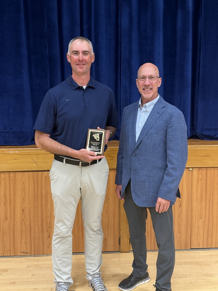 Mr Dack and Mr Jorgensen at awards night.