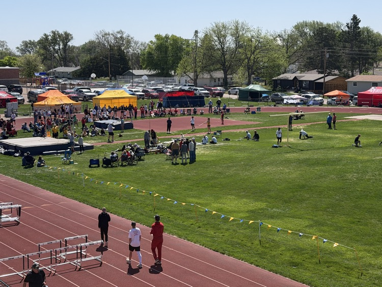 High jump and Pole vault at district track.