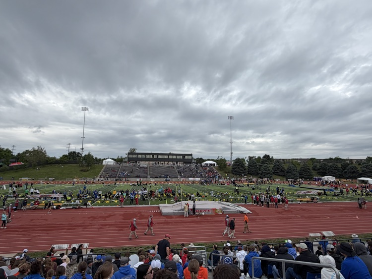 Burke stadium in Omaha at state track.