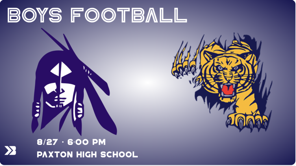 It's game day! Paxton High will be taking on the Sioux County Warrior at 6:00 pm on Thursday 8/27.