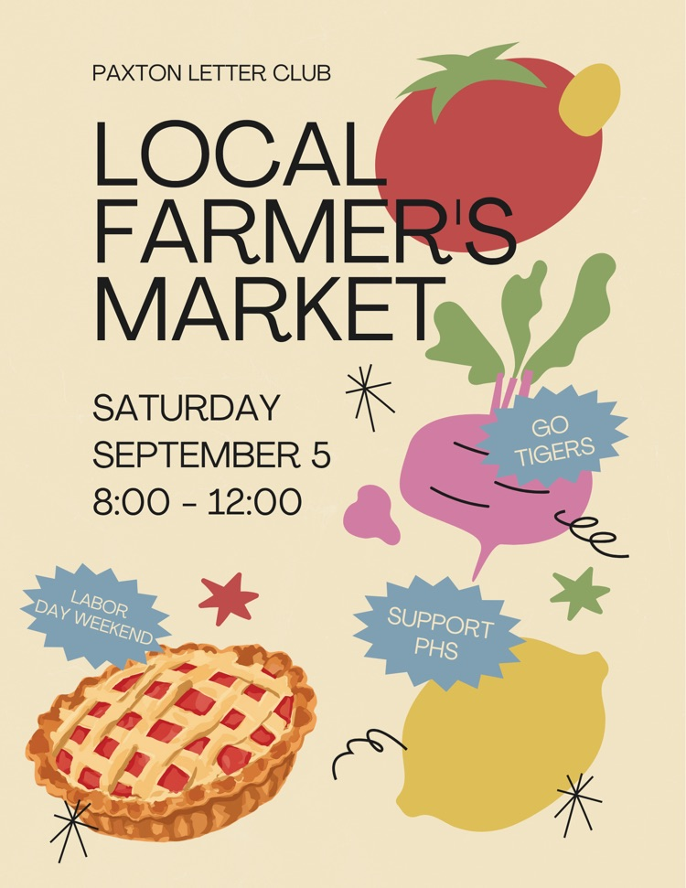 Farmers Market September 5 8:00-12:00