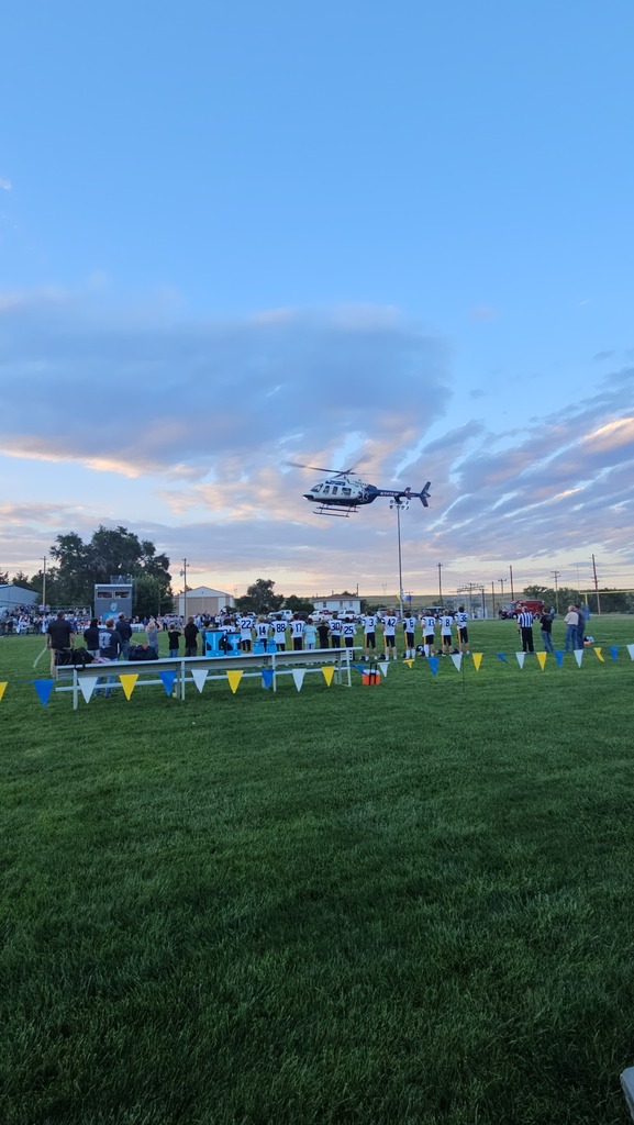 helicopter landing on the field