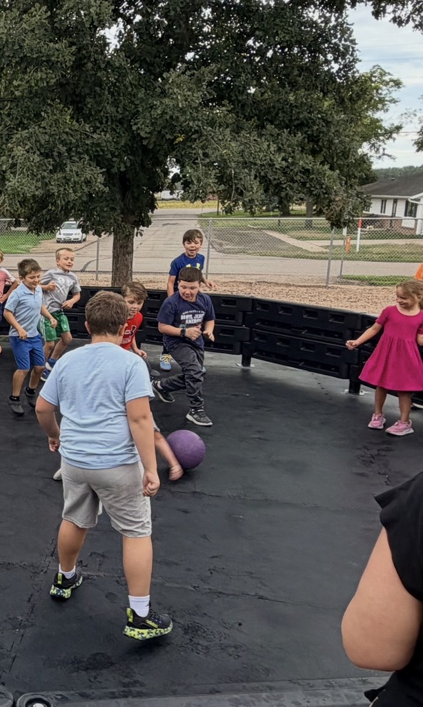Kids playing Gaga Ball