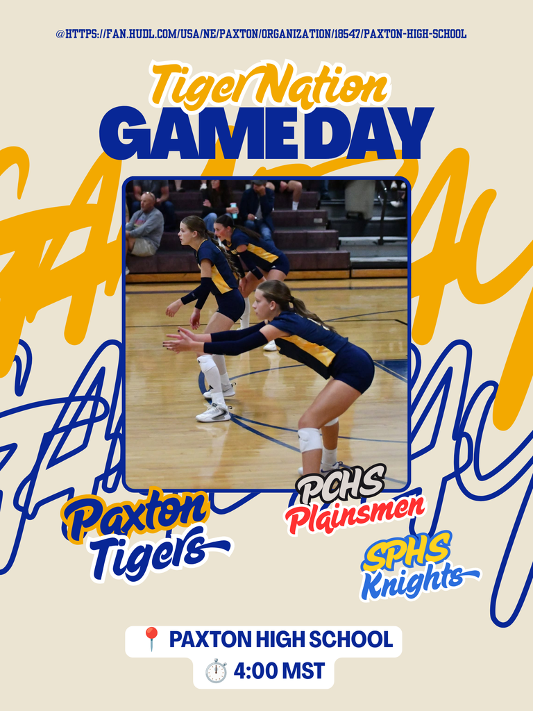 Volleyball September 15 4:00 PM Paxton High School
