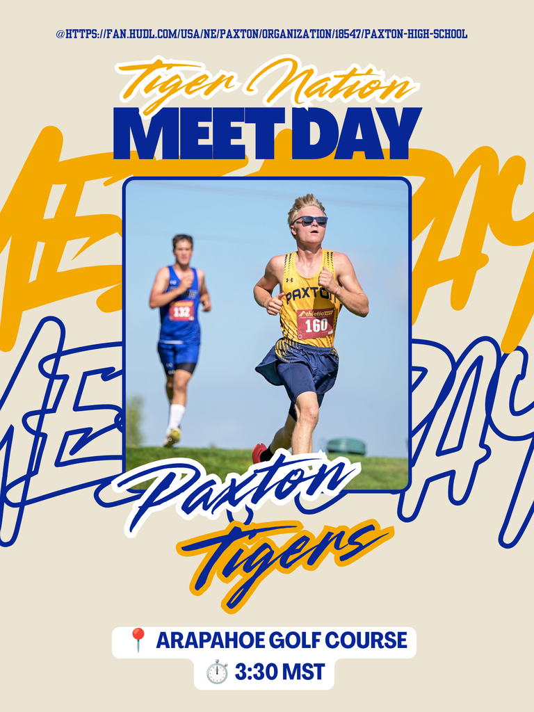Paxton Cross Country @ Arapahoe Golf Course today @ 3:30 PM MT 