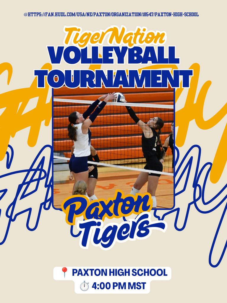 Volleyball September 22 4:00 MT Paxton High School