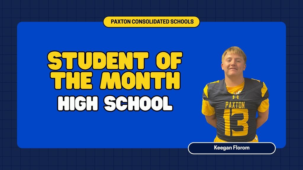 High School Student of the Month, Keegan Florom