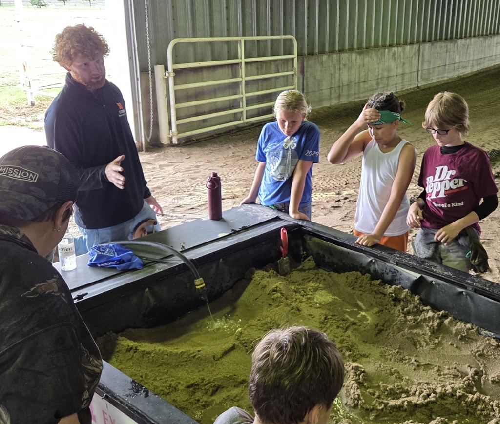 Students learn about rivers in Nebraska.