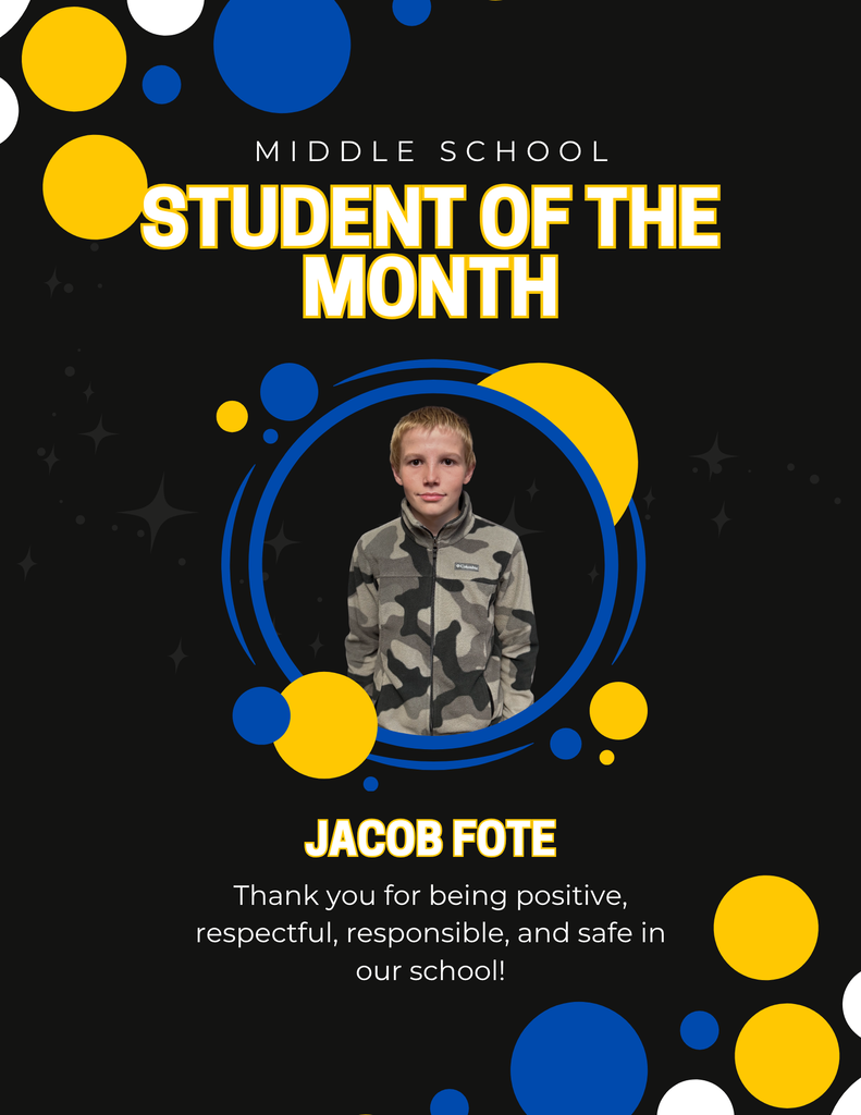Jacob Fote Student of the Month Student Portrait